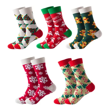 1/5 Пар рождественских носков, осенних и зимних носков, чулок и рождественских носков.