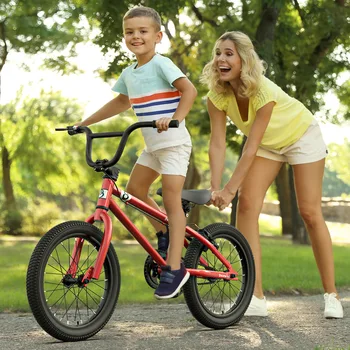16 Дюймовые детские велосипеды Вспомогательное колесо для уличных велосипедов Мягкие и удобные сиденья Чувствительная резиновая шина с двойным тормозом