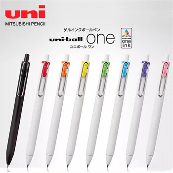 1шт Одноцветная Гелевая ручка Uni Uni-ball 0,38мм Нажмите на Шариковую ручку Black Pen Bullet, чтобы сделать Чернила более интенсивными.
