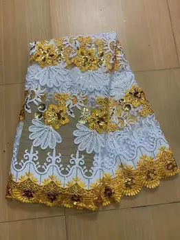 2023 новая ткань с вышивкой пайетками, цветы, бисер, вышитая сетка, африканское кружево, юбка невесты, кружево