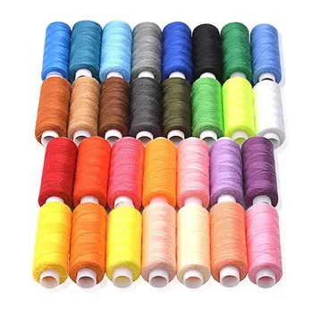 30шт полиэфирных швейных ниток фиксированного цвета, линия для вышивания для квилтинга, домашний инструмент для декоративной строчки