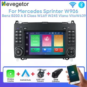 7-Дюймовый Android Для Mercedes Sprinter W906 Benz B200 A B Class W169 W245 Viano Vito W639 Bluetooth DSP RDS Автомобильный Радиоплеер BT