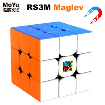 MOYU 2021 RS3M Maglev 3x3x3 Магнитный Волшебный Куб Профессиональный 3 ×3 3x3 Скоростной Пазл Рубик Детские Игрушки-Непоседы Cubo Magico