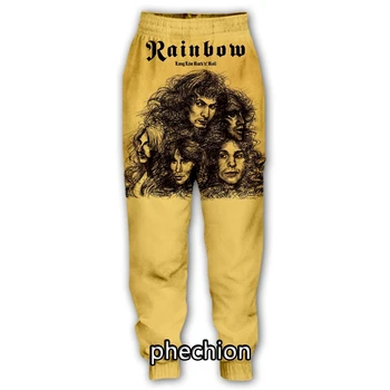 phechion/ Новые модные мужские/женские повседневные брюки с 3D принтом Rainbow Rock, Новинка, Уличная одежда, Мужские Свободные спортивные брюки Q07