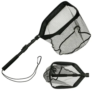 SP008F Складной телескопический плавающий сетчатый ремень для чтения с потерянной веревкой, Переносная сумка для чтения рыбы, Прямые продажи с фабрики