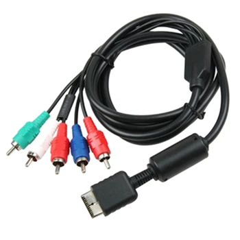 Ypbpr для PS2 /PS3/PS3 Тонкий HDTV-компонентный AV-кабель высокой четкости, 5-проводной, 6 футов, черный