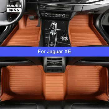 Автомобильные коврики CUWEUSANG на заказ для Jaguar XE Роскошные автоаксессуары Коврик для ног