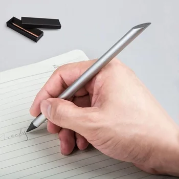 Бесконечный карандаш для рисования Ручка для письма Металлический Вечный карандаш Однотонные Офисные канцелярские принадлежности