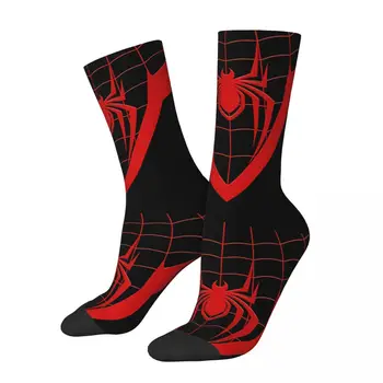 Винтажные мужские носки Miles с изображением животных в виде паутины Унисекс в стиле хип-хоп с принтом Crazy Crew В подарок