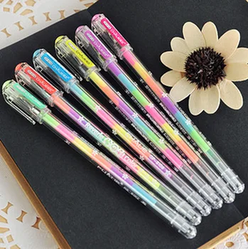 Градиент 6 цветов в гелевых ручках Шариковых ручках для офиса и школы