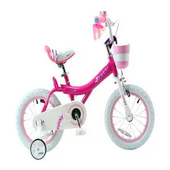 Детский велосипед Bunny 16 дюймов для девочек, детский велосипед цвета фуксии