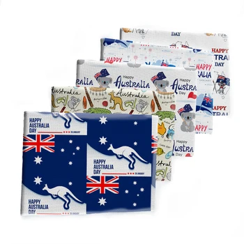 Дизайн Happy Australia Day С принтом в виде пули Koala, Текстурированная ткань для пэчворка Liverpool, детский домашний текстиль 50 * 145 см