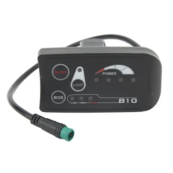 Дисплей для электровелосипеда Простая установка Измеритель светодиодного дисплея для электровелосипеда Низкая частота отказов Штекер 5P для электрических скутеров