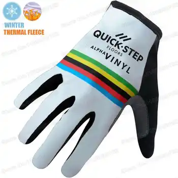 Зимние велосипедные перчатки чемпиона мира по квикстепу 2023 года Alpha-Vinyl Gel, велосипедные майки с полными пальцами, мужские перчатки для шоссейного велосипеда MTB Gant