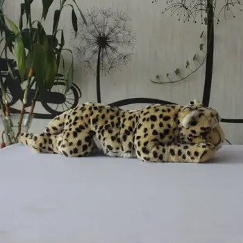 Имитация куклы гепарда, кукла леопарда, плюшевая игрушка, кукла леопарда, подушка, имитирующая реалистичных животных, мягкая кукла, игрушка Каваи, подарок