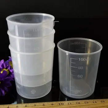 Инструменты Мерный стаканчик Пластиковые Весы для хранения Прозрачные 100 мл 10шт Для дома и в помещении Легкий Вес Удобный Практичный
