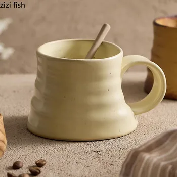 Креативная Керамическая кружка неправильной формы, Кофейная Кружка, Чашка для послеобеденного чая В гостиной, Чашка для сока, Чашки для молока, Чашка для воды, Чашка для чая, Предметы домашнего обихода