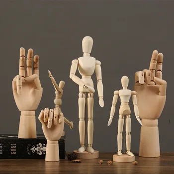 Кукольный эскиз модель суставов подвижный художественный комический эскиз манекен деревянный человечек украшение пальмового стола