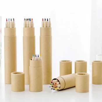 Нетоксичные цветные карандаши для рисования, 12 шт./компл., набор деревянных карандашей для детей, инструменты для рисования, канцелярские принадлежности, школьные принадлежности для письма