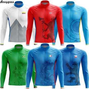Новый комплект джерси для велоспорта команды 7 стран, одежда для велоспорта на горных велосипедах с длинным рукавом, дышащая мужская велосипедная одежда MTB