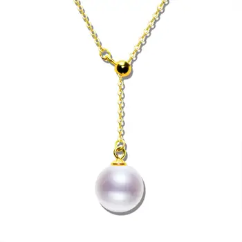 Ожерелье из настоящего 18-каратного золота с подвеской Pure AU750, ювелирный подарок для женщин