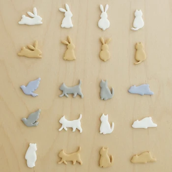 Резак для полимерной глины 0,5 мм, Пасхальный кролик, Медвежонок, Голубь, Кошка, 0,5 мм, Мягкая керамическая форма тонкой огранки для изготовления сережек