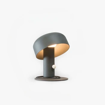 Современная настольная лампа из металла, Дизайнерский Образец Комнаты, студии, гостиной, кабинета, Прикроватная лампа