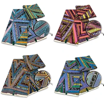 Ткань Grand Super, 100% хлопок, Африканская восковая ткань, Высококачественная Восковая ткань с принтом Анкары, 6 ярдов для пошива женской одежды