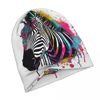 Тонкая шапочка Zebra Psychadelic Grafitti, Сумасшедший летний головной убор, Мужской Женский уличный капюшон