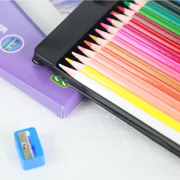 Цветные карандаши 18/24 цветов, шестигранный стержень, масляные карандаши для эскизов, ручки для студенческих анимационных комиксов, простые в использовании для раскрашивания и рисования