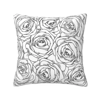 Цветок розы Не деформируется, предметы домашнего декора Создают уютную атмосферу, приятную для кожи подушку, подушку для поддержки талии дивана