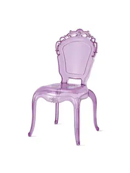 1шт Простой Пластиковый стул для Креативного отдыха Модный Обеденный стул в Скандинавском стиле, Акриловый Стул, Прозрачный Свадебный стул для Декоирования