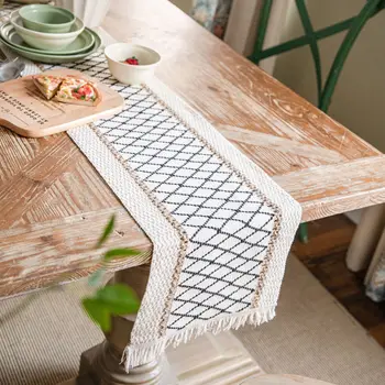 30x50 см, столовый коврик в стиле бохо, обеденный коврик, обеденные коврики для современного фермерского декора, тканые кисточки из натурального хлопка, флаг для домашнего декора.