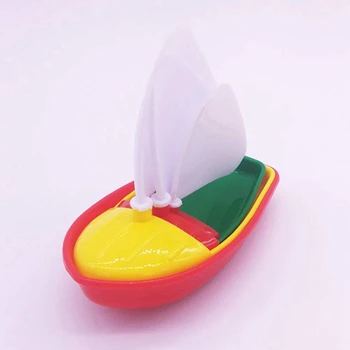 3шт ванна лодки игрушка, пластиковые игрушки ванны парусники парусные лодки игрушки для малышей (многоцветная маленький+средний+большой размер)
