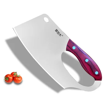 7,5-дюймовый трудозатратный нож для измельчения, Острый кухонный нож для шеф-поваров, Кованый кухонный нож ручной работы для нарезки мяса и птицы, Инструменты с деревянной ручкой