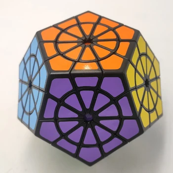 MF8 Crazy Crystal Megaminx Черный/Основная Ограниченная серия Cubo Magico Twist Puzzle Toy