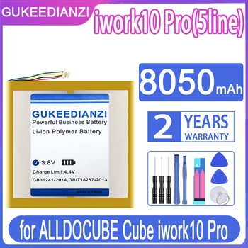 Аккумулятор GUKEEDIANZI для замены Iwork10 Pro (5 линий)/iwork10 Pro (3 линии) / для планшета ALLDOCUBE Cube Iwork10 Pro Batteria + НОМЕР трека