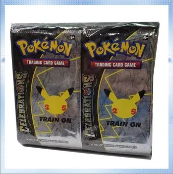 Аниме Коллекционная игрушка Pokemon PTCG Card американская версия 25-летия Юбилейный набор single pack