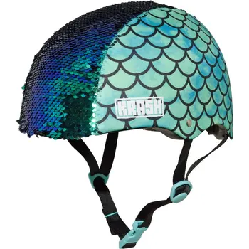 Велосипедный шлем с откидными блестками, молодежный 8 + (54-58 см) Для велосипеда, скутера, ховерборда, катания на коньках, Скейтборда