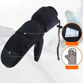 Зимние теплые сенсорные экраны, перчатки для сноуборда, женские Мужские Зимние перчатки для катания на лыжах и снегу