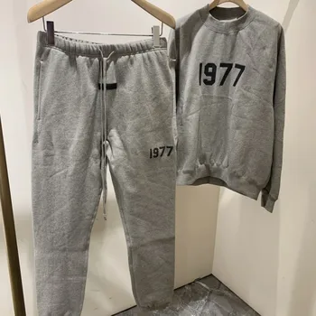 Зимние толстовки с капюшоном из флиса высокого качества 1977 года, спортивные штаны с флокированием, мужские и женские толстовки LEE FOG