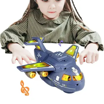 Игрушка для воздушного транспорта, Игрушечные самолеты для малышей со светом и звуками, детские подарки на День рождения для мальчиков и девочек в возрасте от 3 до 12 лет