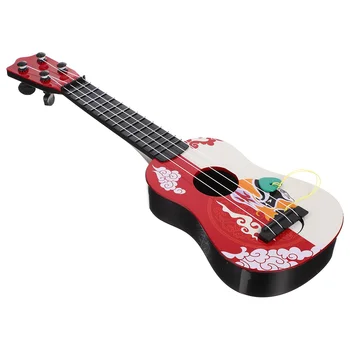 Имитация Гавайской гитары, пластиковый инструмент, модель гитары, детская игрушка, раннее музыкальное обучение детей