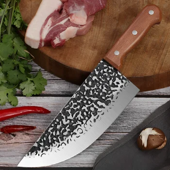 Кухонный нож, ковочный костяной нож для бритья, специализированный мясницкий нож для снятия шкуры, бытовой острый нож для разделки мяса, забой свиней