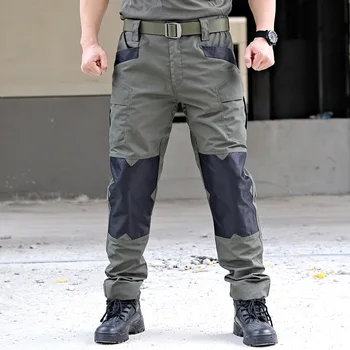 Мужские брюки, военно-тактические брюки-карго, боевые брюки, Брючная форма с множеством карманов, Рабочая одежда для пейнтбола и страйкбола, прочная