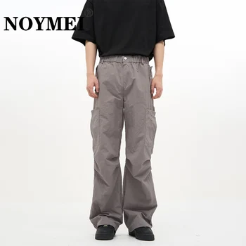Мужские прямые брюки NOYMEI, повседневные модные универсальные карманы, комбинезоны, весенние американские брюки WA1742
