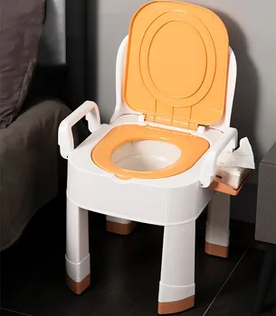 Нескользящее складное сиденье для унитаза, Бытовой туалет, стульчик для горшка для взрослых, Переносное сиденье для горшка для пожилых беременных женщин