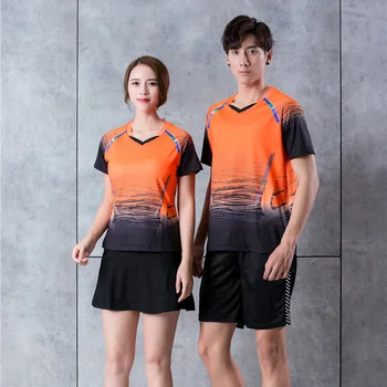 Новые мужские/женские футболки для бадминтона 2022 года, Быстросохнущие спортивные футболки для тенниса, теннисные рубашки для гольфа, футболки для настольного тенниса 9916