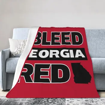 Одеяло I Bleed Red Georgia UG Bulldog Pride, Мягкое теплое Фланелевое Плюшевое одеяло для кровати, гостиной, пикника, путешествия, домашнего дивана