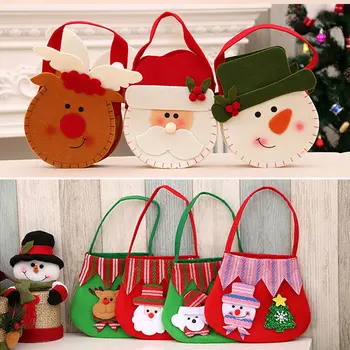 Пакеты для упаковки подарков в виде кролика с бархатной завязкой, Пакеты для конфет с Рождеством, сумки с оленьими рогами, сумки для дропшиппинга, украшения для вечеринок Navidad